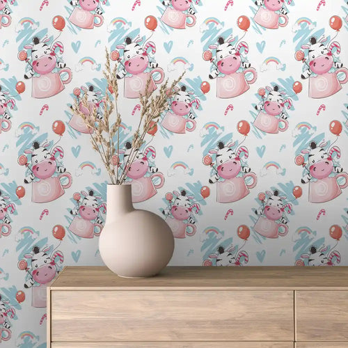 Papier Peint Enfant Univers Espace Motifs Ludiques et Colorés