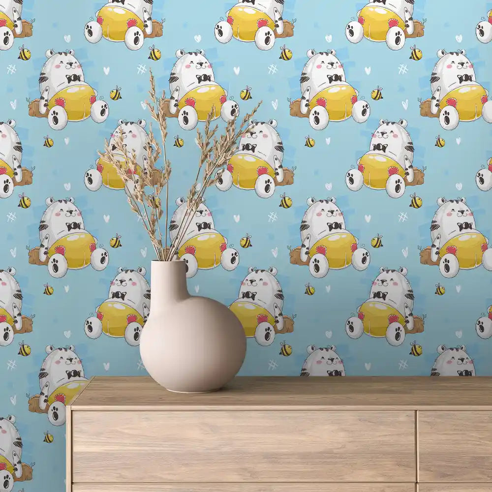 Papier Peint Enfant Univers Espace Motifs Ludiques et Colorés