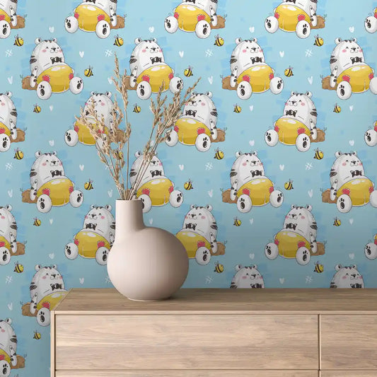 Papier Peint Enfant Univers Espace Motifs Ludiques et Colorés