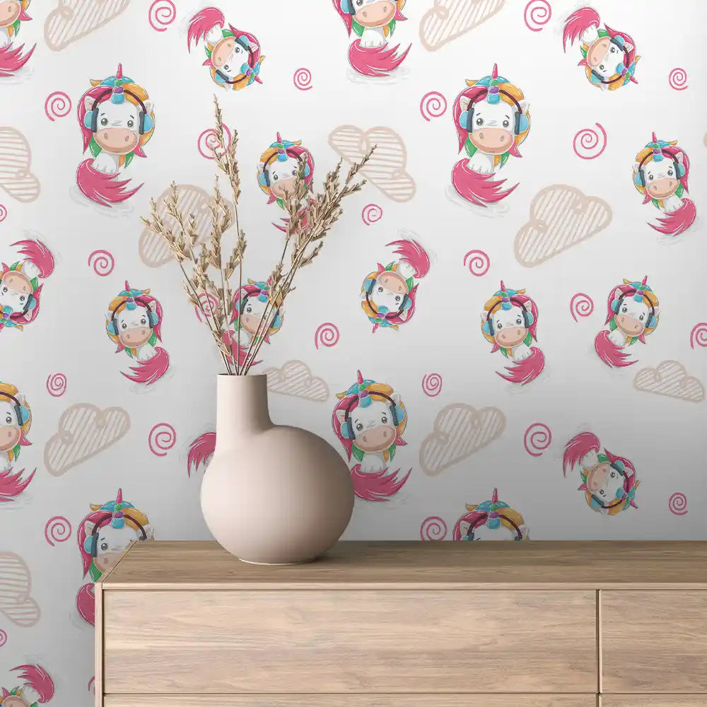 Papier Peint Enfant Univers Espace Motifs Ludiques et Colorés