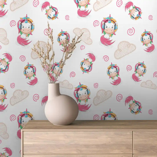Papier Peint Enfant Univers Espace Motifs Ludiques et Colorés