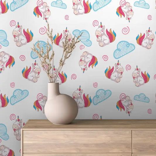 Papier Peint Enfant Univers Espace Motifs Ludiques et Colorés
