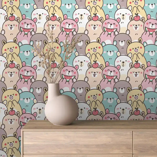Papier Peint Enfant Univers Espace Motifs Ludiques et Colorés