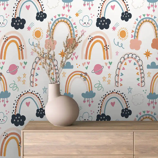 Papier Peint Enfant & Bébé – Univers Doux et Coloré