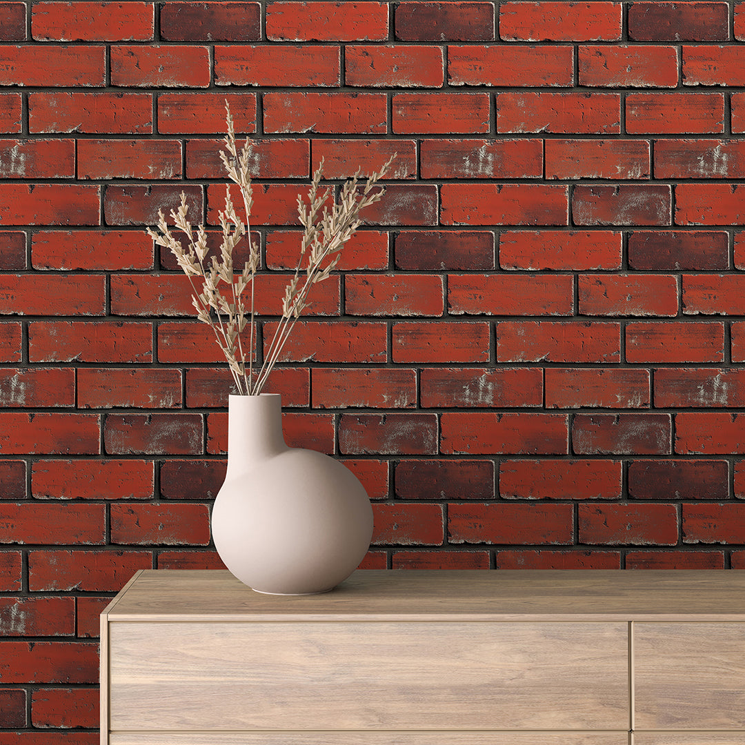 Papier Peint Effet Brique Style Industriel Moderne