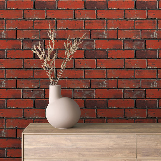 Papier Peint Effet Brique Style Industriel Moderne