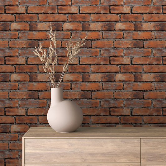 Papier Peint Effet Brique Style Industriel Moderne