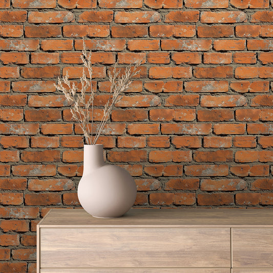 Papier Peint Effet Brique Style Industriel Moderne