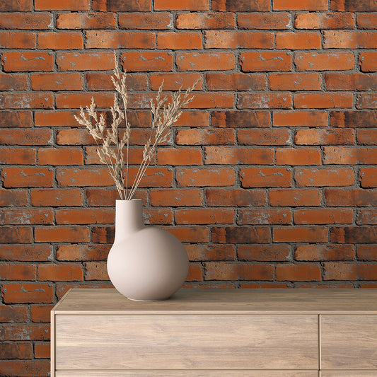 Papier Peint Effet Brique Style Industriel Moderne