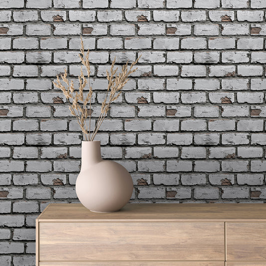 Papier Peint Effet Brique Style Industriel Moderne