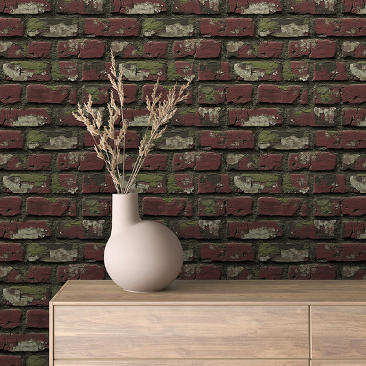 Papier Peint Effet Brique Style Industriel Moderne