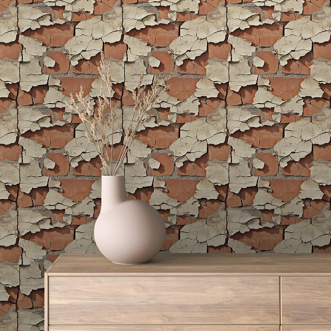Papier Peint Effet Brique Style Industriel Moderne