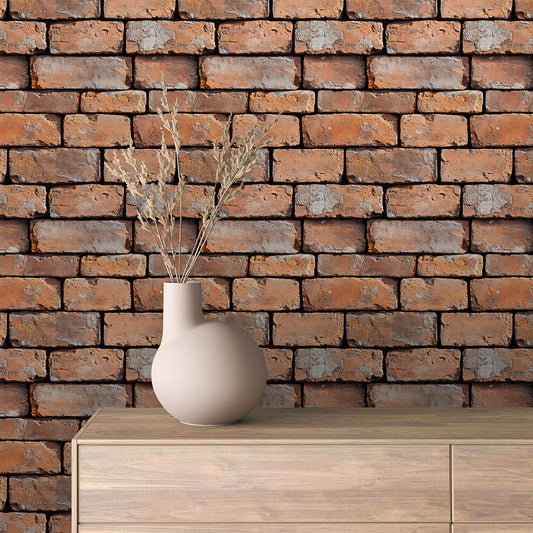 Papier Peint Effet Brique Style Industriel Moderne