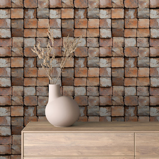 Papier Peint Effet Brique Style Industriel Moderne