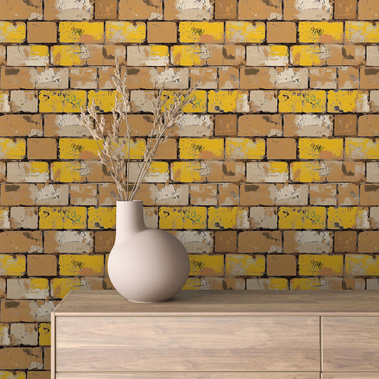 Papier Peint Effet Brique Style Industriel Moderne