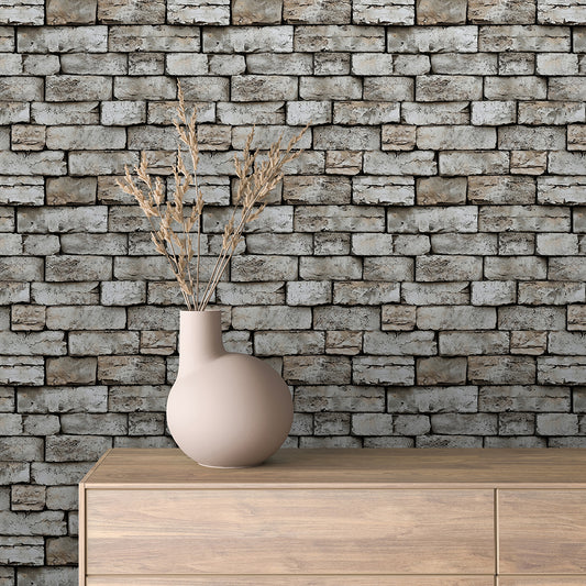 Papier Peint Effet Brique Style Industriel Moderne