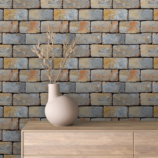 Papier Peint Effet Brique Style Industriel Moderne
