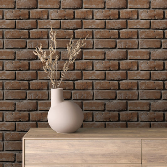 Papier Peint Effet Brique Style Industriel Moderne