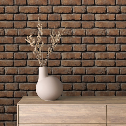 Papier Peint Effet Brique Style Industriel Moderne