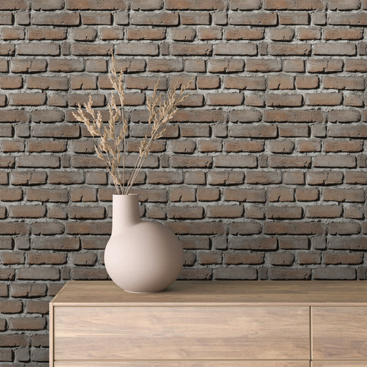 Papier Peint Effet Brique Style Industriel Moderne