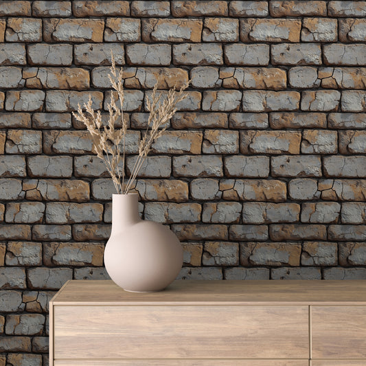 Papier Peint Effet Brique Style Industriel Moderne
