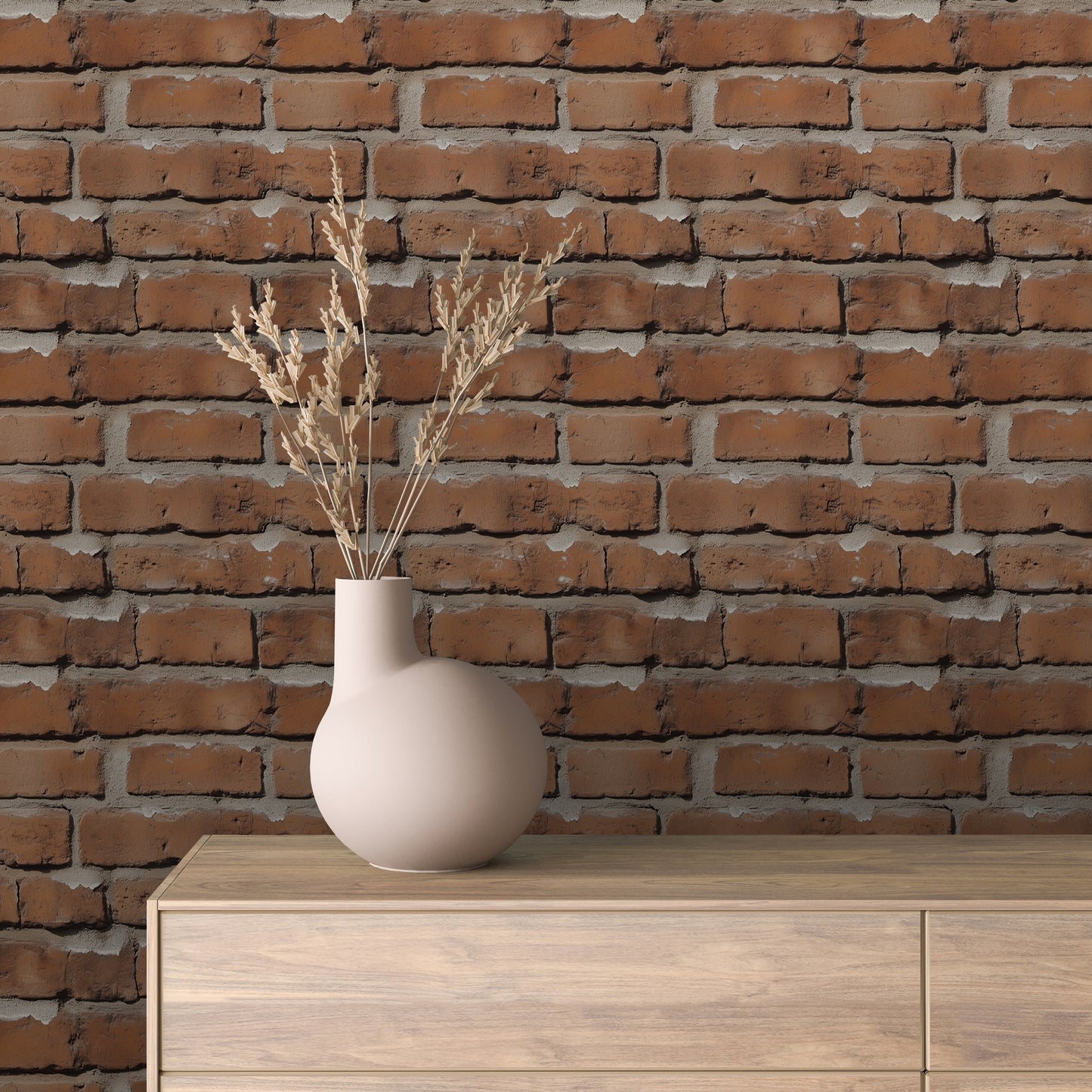 Papier Peint Effet Brique Style Industriel Moderne