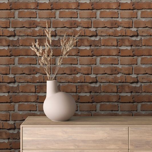 Papier Peint Effet Brique Style Industriel Moderne