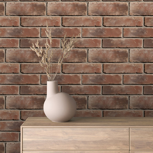 Papier Peint Effet Brique Style Industriel Moderne