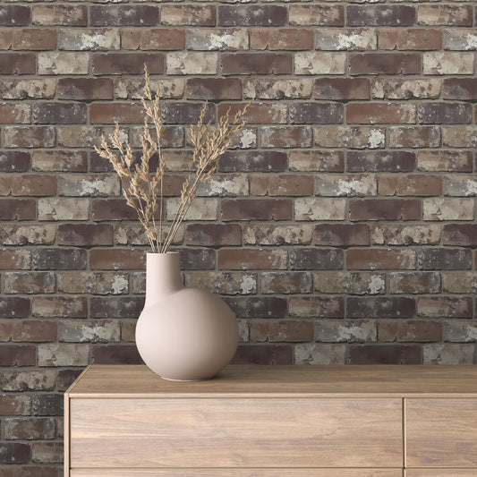 Papier Peint Effet Brique Style Industriel Moderne