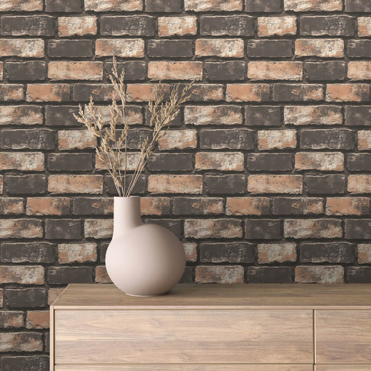 Papier Peint Effet Brique Style Industriel Moderne