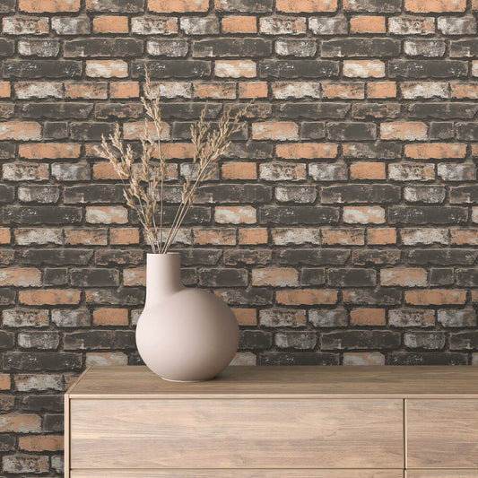 Papier Peint Effet Brique Style Industriel Moderne
