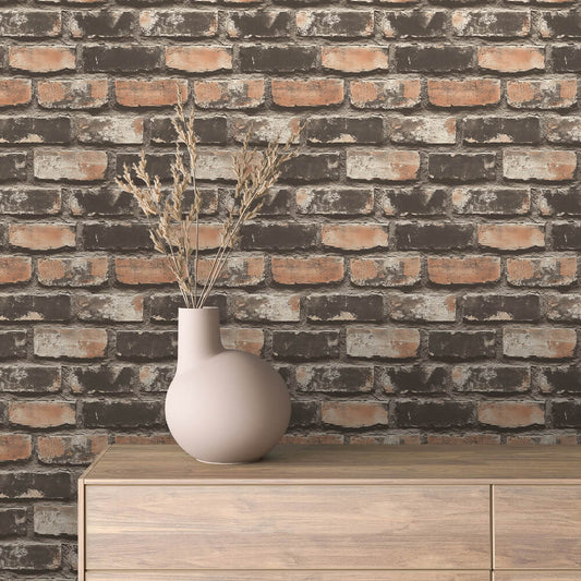 Papier Peint Effet Brique Style Industriel Moderne
