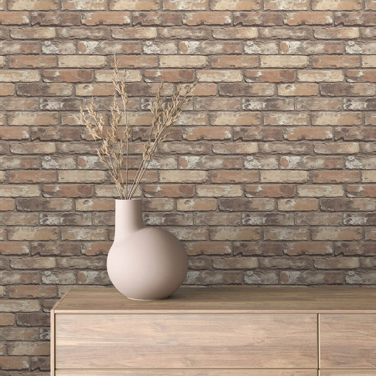 Papier Peint Effet Brique Style Industriel Moderne