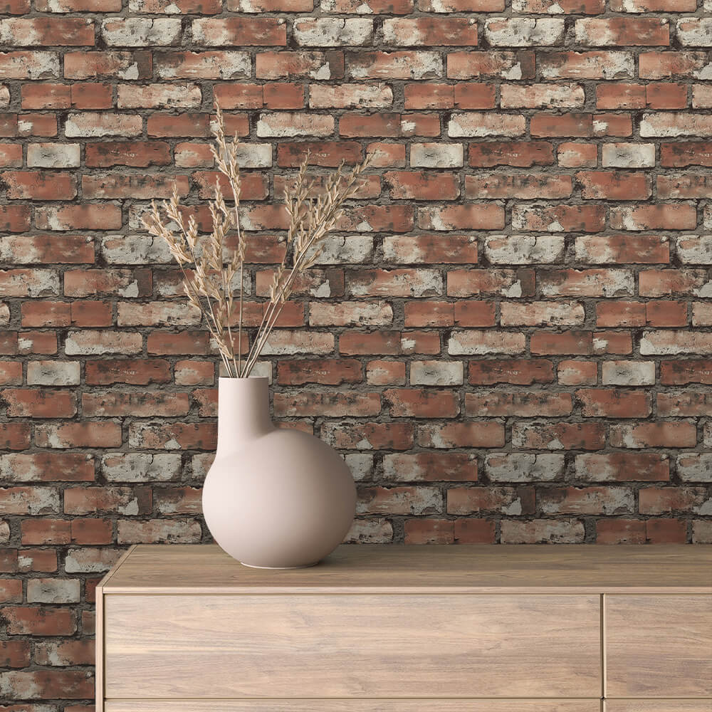 Papier Peint Effet Brique Style Industriel Moderne