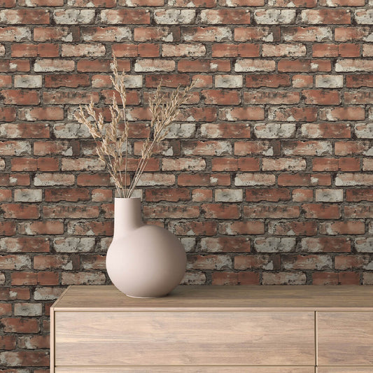 Papier Peint Effet Brique Style Industriel Moderne