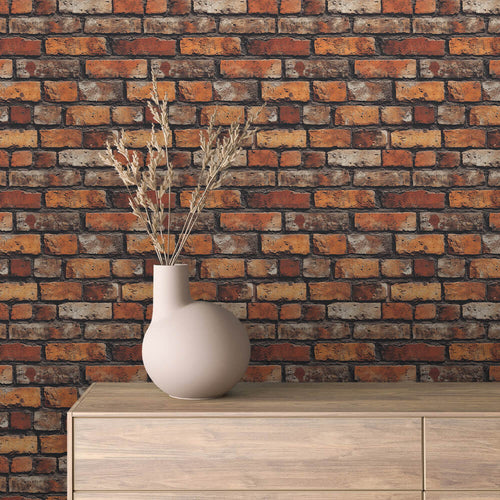 Papier Peint Effet Brique Style Industriel Moderne