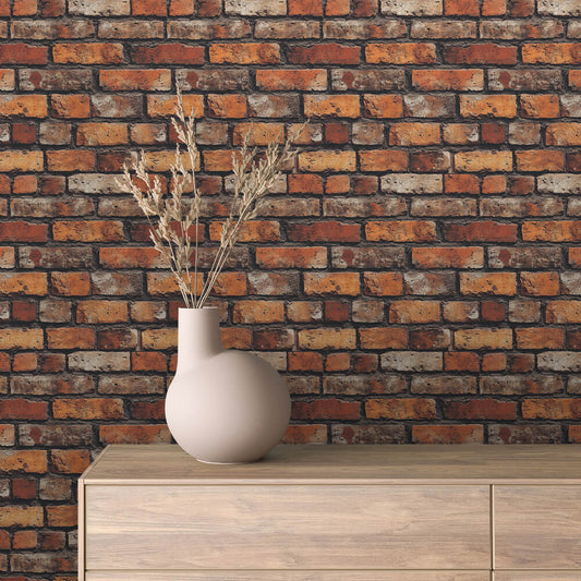 Papier Peint Effet Brique Style Industriel Moderne