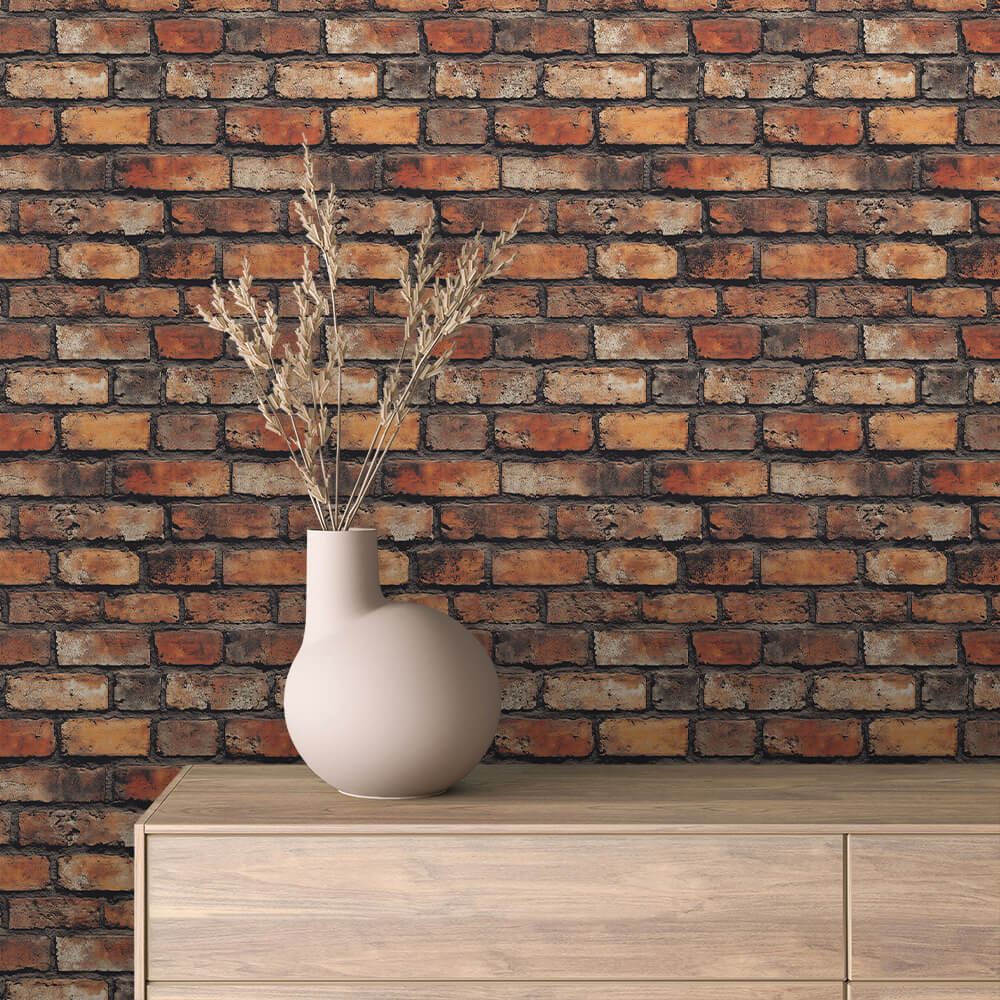 Papier Peint Effet Brique Style Industriel Moderne