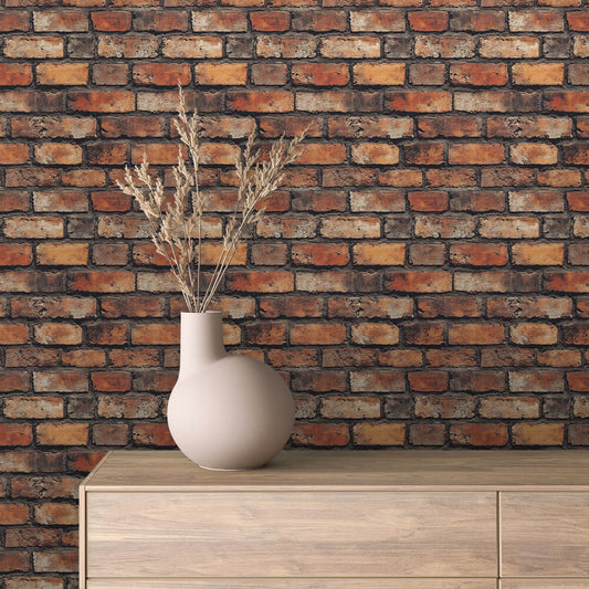 Papier Peint Effet Brique Style Industriel Moderne