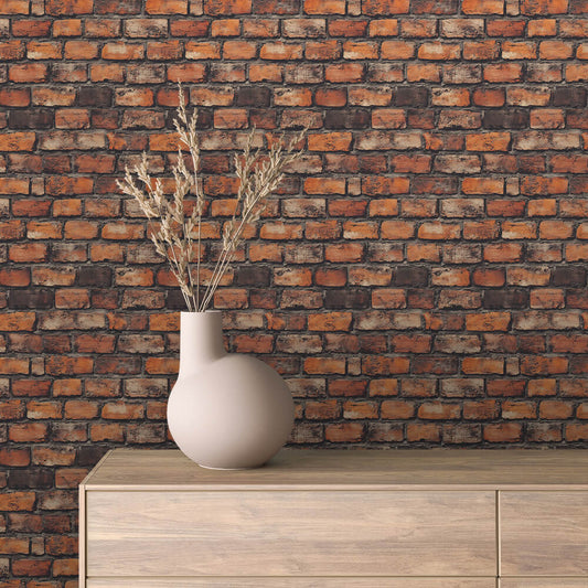 Papier Peint Effet Brique Style Industriel Moderne