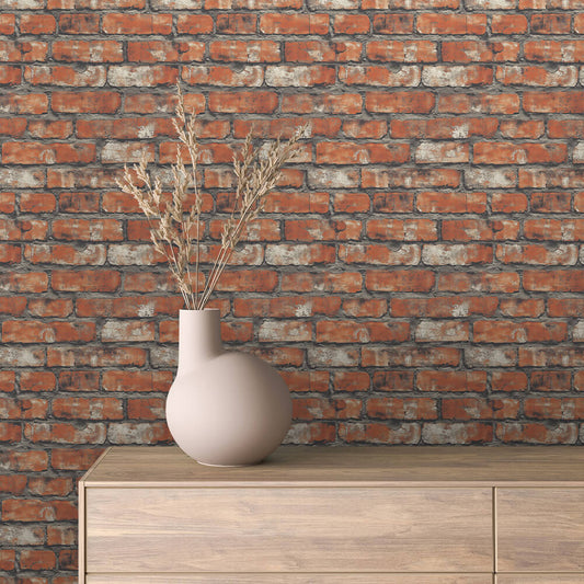 Papier Peint Effet Brique Style Industriel Moderne