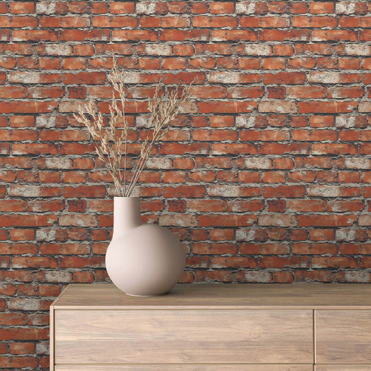 Papier Peint Effet Brique Style Industriel Moderne
