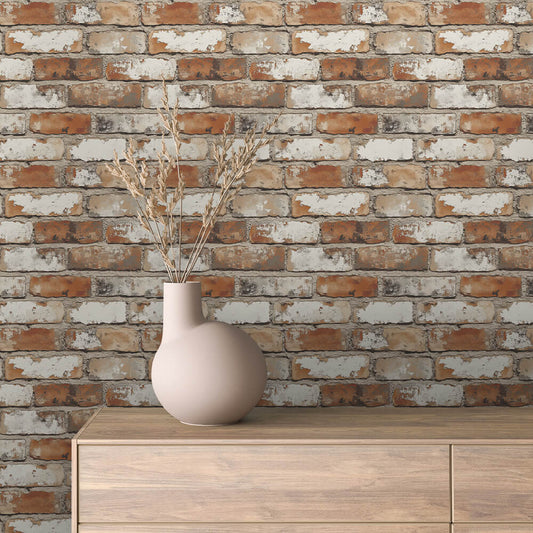 Papier Peint Effet Brique Style Industriel Moderne