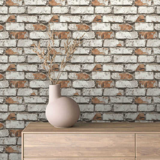 Papier Peint Effet Brique Style Industriel Moderne