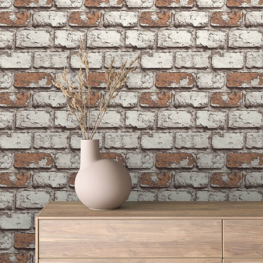 Papier Peint Effet Brique Style Industriel Moderne