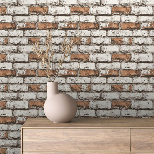 Papier Peint Effet Brique Style Industriel Moderne