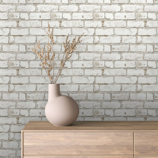 Papier Peint Effet Brique Style Industriel Moderne