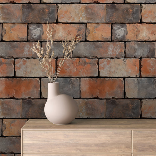 Papier Peint Effet Brique Style Industriel Moderne
