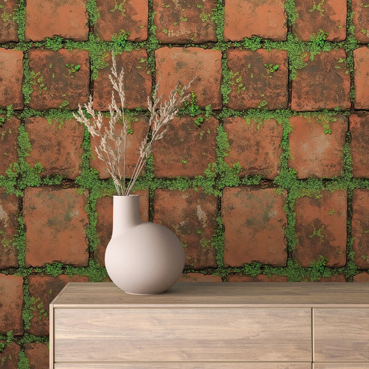 Papier Peint Effet Brique Style Industriel Moderne