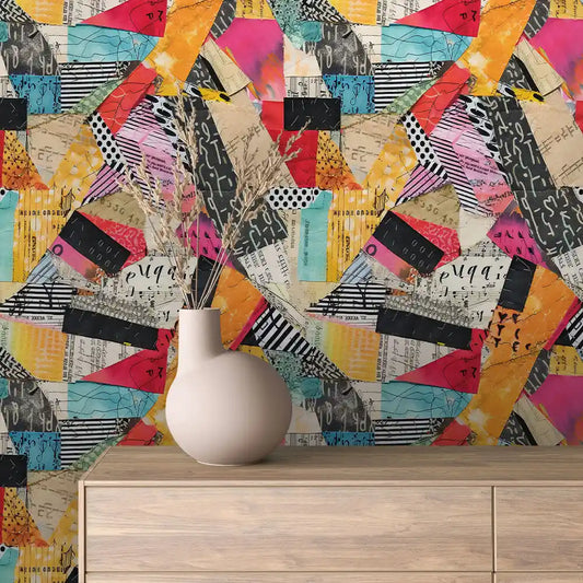 Papier Peint Graffiti Urbain Multicolore Style Street Art Dynamique
